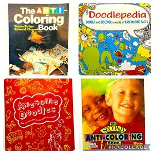 🖍️ Set of 4 creative drawing books. New, never used